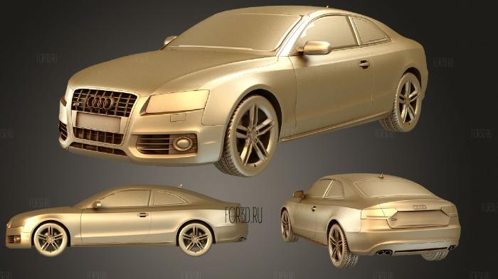 Audi S5 Coupe 2009 stl model for CNC